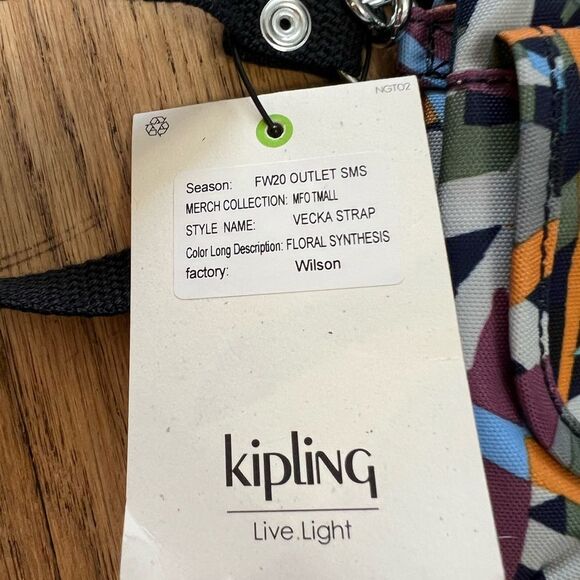 Kipling Vecka strap multi color crossbody bag - Picture 6 of 6
